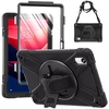 Dėklas na tablet 4kom.pl Shockproof su laikikliu do Lenovo Tab M11 10.95 TB330FU TB330XU TB331FC juoda
