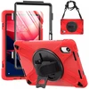 Dėklas na tablet 4kom.pl Shockproof su laikikliu do Lenovo Tab M11 10.95 TB330FU TB330XU TB331FC raudona