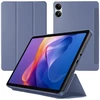 Planšetinio kompiuterio dėklas 4kom.pl Smart, skirtas Xiaomi Redmi Pad 2 11 2025, su dangteliu, tamsiai mėlynas – apsauginis su stovu