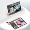 4kom.pl Smart planšetinio kompiuterio dėklas su rašiklio laikikliu, skirtas Samsung Galaxy Tab S9 / S9 S10, rausvas – apsauginis su stovu