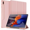 4kom.pl Smart planšetinio kompiuterio dėklas su rašiklio laikikliu, skirtas Samsung Galaxy Tab S9 / S9 S10, rausvas – apsauginis su stovu