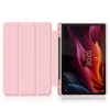 Planšetinio kompiuterio dėklas 4kom.pl su permatomu dangteliu, skirtas Lenovo Tab K11 Plus 11.45 / Lenovo K11 Plus, rožinis – apsauginis su stovu