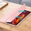 Planšetinio kompiuterio dėklas 4kom.pl su permatomu dangteliu, skirtas Lenovo Tab K11 Plus 11.45 / Lenovo K11 Plus, rožinis – apsauginis su stovu