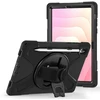 Armored Dėklas with handle 4smarts Rugged Dėklas Grip for Samsung Galaxy Tab S11 juodos spalvos