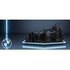 Planšetinio kompiuterio krepšys 10" BMW Carbon Mėlyna Stripes (BMTB10COMSCAKL) juodos spalvos