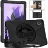 eStuff ES681858-BULK planšetinio kompiuterio dėklas, skirtas Samsung Galaxy Tab S9+, S8+, S7 FE ir S7+