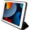 Karl Lagerfeld Saffiano Monogram Ikonik dėklas iPad 10.2" 2019 (7-osios kartos) su Folio Magnet ištisiniu dangteliu - Juodas
