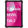 Strado-Tech Armor planšetinio kompiuterio dėklas T-Mobile T Planšetė 2 10.1 5G 2025, šarvuotas, juodas – apsauginis su stovu