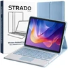 Planšetinio kompiuterio dėklas Strado-Tech su Bluetooth klaviatūra ir touchpad jutikliu, skirtas Redmi Pad 2 11 2025 – apsauginis su stovu, prieiga prie prievadų ir mygtukų