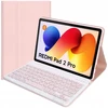 Planšetinio kompiuterio dėklas Strado-Tech su Bluetooth klaviatūra, skirtas Redmi Pad 2 Pro 2025 – apsauginis su stovu, prieiga prie prievadų ir mygtukų