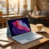 Planšetinio kompiuterio dėklas Strado-Tech su Bluetooth klaviatūra ir touchpad jutikliu, skirtas Redmi Pad 2 11 2025 – apsauginis su stovu, prieiga prie prievadų ir mygtukų
