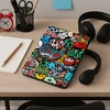 Planšetinio kompiuterio dėklas Strado-Tech Grafinis, skirtas Lenovo Tab 10.1 2025, su dangteliu – apsauginis su stovu