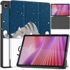 Planšetinio kompiuterio dėklas Strado-Tech Grafinis, skirtas Lenovo Tab 10.1 2025, su dangteliu – apsauginis su stovu