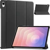 Planšetinio kompiuterio dėklas Strado-Tech Smart, skirtas Samsung Galaxy Tab S11 11 SM SMX736 su dangteliu, juodas – apsauginis su stovu