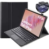 Planšetinio kompiuterio dėklas Strado-Tech su klaviatūra Lenovo Tab Plus 11.5 - apsauginis su stovu, prieiga prie prievadų ir mygtukų