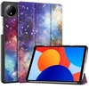 Planšetinio kompiuterio dėklas Strado-Tech Graphic skirtas Redmi Pad SE 8.7 2024 / Redmi Pad, Galactica – apsauginis su stovu, prieiga prie portų ir mygtukų