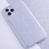 Telforceone Blizgantis dėklas, skirtas „iPhone 17“, sidabrinis