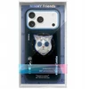 NIMMY dėklas GLASSES COOL CAT, suderinamas su „MagSafe“, skirtas IPHONE 17, juodas mėlynas