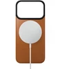 Dėklas Nomad magnetinė odinė nugarėlė, balno spalvos (Horween), MagSafe - iPhone 18 Pro/17 Pro