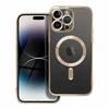 Dėklas Oem Case for iPhone 15 PLUS Electro Mag Cover compatible with MagSafe auksinis