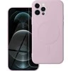 Oem SILICONE MAG COVER dėklas, suderinamas su MagSafe, skirtas IPHONE 12 Pro rožiniam