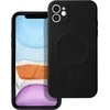 OEM SILICONE MAG COVER dėklas, suderinamas su „MagSafe“, skirtas IPHONE 11, juodas
