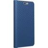 Dėklas Oem LUNA Book Carbon skirtas Samsung Galaxy S21 FE mėlynos spalvos