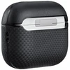 Dėklas PITAKA Aramid Fiber skirtas AirPods Pro 3 juodos spalvos-pilkos spalvos