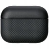 Dėklas PITAKA Aramid Fiber skirtas AirPods Pro 3 juodos spalvos-pilkos spalvos