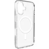 Puro Lite Mag TPU+PC dėklas suderinamas su MagSafe skirtas Apple iPhone 17 – skaidrus su baltos spalvos žiedu