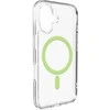 Puro Lite Mag TPU+PC dėklas, suderinamas su „MagSafe“, skirtas „iPhone 17“ – skaidrus su žaliu žiedu
