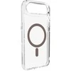 Puro Lite Mag TPU+PC dėklas suderinamas su MagSafe skirtas Apple iPhone 17 Air – skaidrus su rudos spalvos žiedu