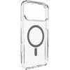 Puro Lite Mag TPU+PC dėklas, suderinamas su „MagSafe“, skirtas „iPhone 17 Pro Max“ – skaidrus su pilku žiedu