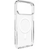 Puro Lite Mag TPU+PC dėklas suderinamas suMagSafe skirtas Apple iPhone 17 Pro – Transparent with Baltas Ring