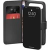 Puro Wallet Stand dėklas skirtas Apple iPhone 17 Air made of eco-leather, with a flap, wallet and stand function - juodos spalvos