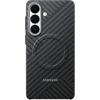 KS947SS anglies pluošto magnetinis dėklas „Samsung Galaxy S26 Plus“, pilkas