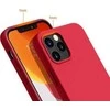 Hurtel silikoninis dėklas skirtas iPhone 12 Pro Max, raudonas