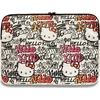 Nešiojamo kompiuterio krepšys 14" Hello Kitty Sleeve Zip PU Tags Graffiti (HKCSZPDGPTE) beige