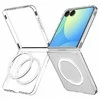 Dėklas Spigen AirSkin Mag MagSafe Samsung Galaxy Z Flip 7 Crystal skaidrus ir baltos spalvos