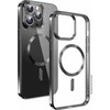 Dėklas Swissten Clear Jelly Magstick Metallic iPhone 14 Juodas