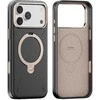 Dėklas Torras Ostand Q3 Vegskin, obsidianinė juoda - iPhone 17 Pro