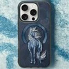 Dėklas Nimmy Magnetic Fantasy Animal MagSafe skirtas Apple iPhone 16 Pro mėlynos spalvos