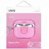 Dėklas UNIQ Glase Pro skirtas AirPods Pro 2 Lock Dėklas rožinės spalvos
