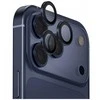 UNIQ Optix aliuminio kameros objektyvo apsauga Apple iPhone 17 Pro / Apple iPhone 17 Pro Max su aplikatoriumi, tamsiai mėlyna