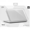 Dėklas UNIQ Vero, skirtas MacBook Neo, skaidrus
