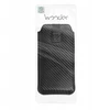 Wonder CARBON dėklas telefonui (Dydis L) Apple iPhone 13 Mini/12 Mini/SE 2020/2022/7/8 juodos spalvos