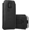Wonder CARBON dėklas telefonui (Dydis L) Apple iPhone 13 Mini/12 Mini/SE 2020/2022/7/8 juodos spalvos