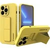 Wozinsky Kickstand dėklas skirtas iPhone 13 mini, geltonas