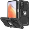 Dėklas Wozinsky Šarvuotas korpuso dangtelis + magnetinis laikiklis Mi Poco M4 Pro 5G / Redmi Note 11 5G Ring Armor juodas