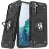 Wozinsky Ring Armor tvirtas hibridinis dėklas + magnetinis laikiklis skirtas Samsung Galaxy S22 + (S22 Plus), juodas